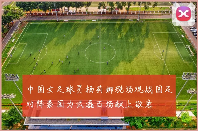 中国女足球员杨莉娜现场观战国足对阵泰国为武磊百场献上敬意
